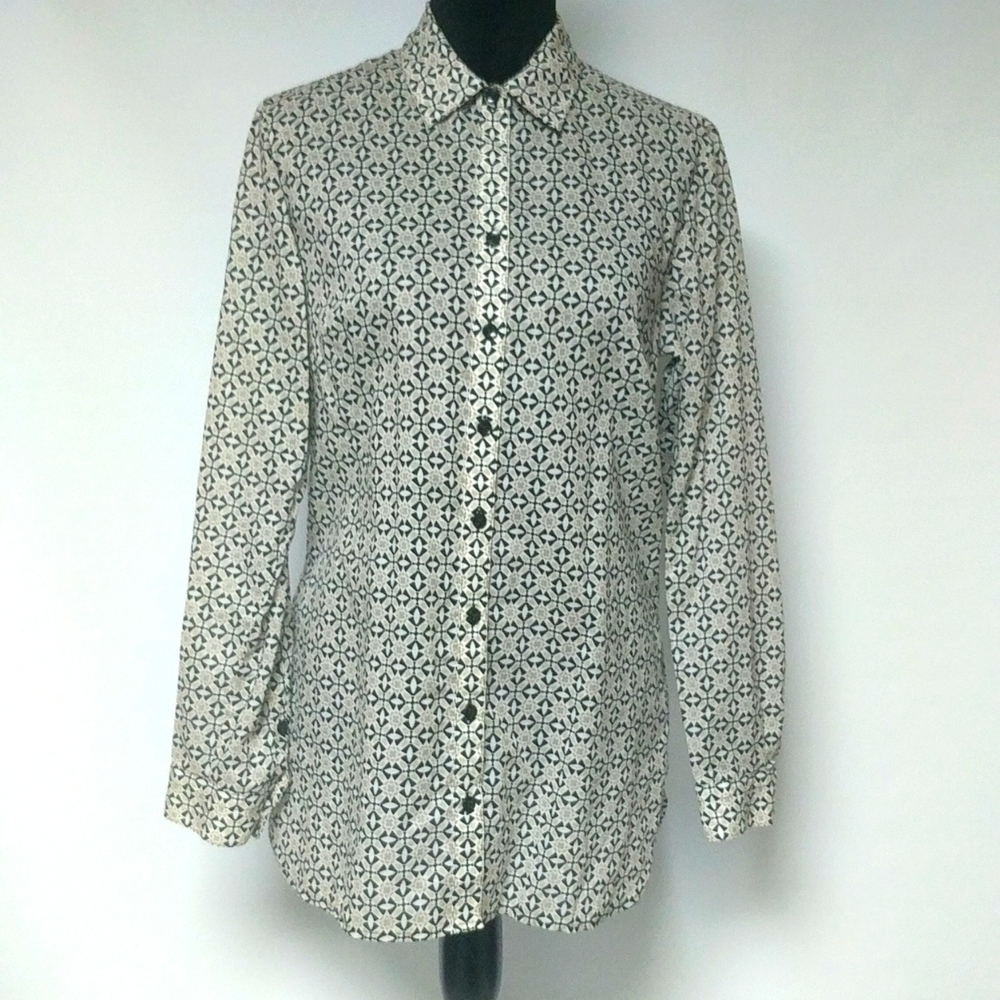 Coldwater Creek Button Down Long Sleeve Shirt M